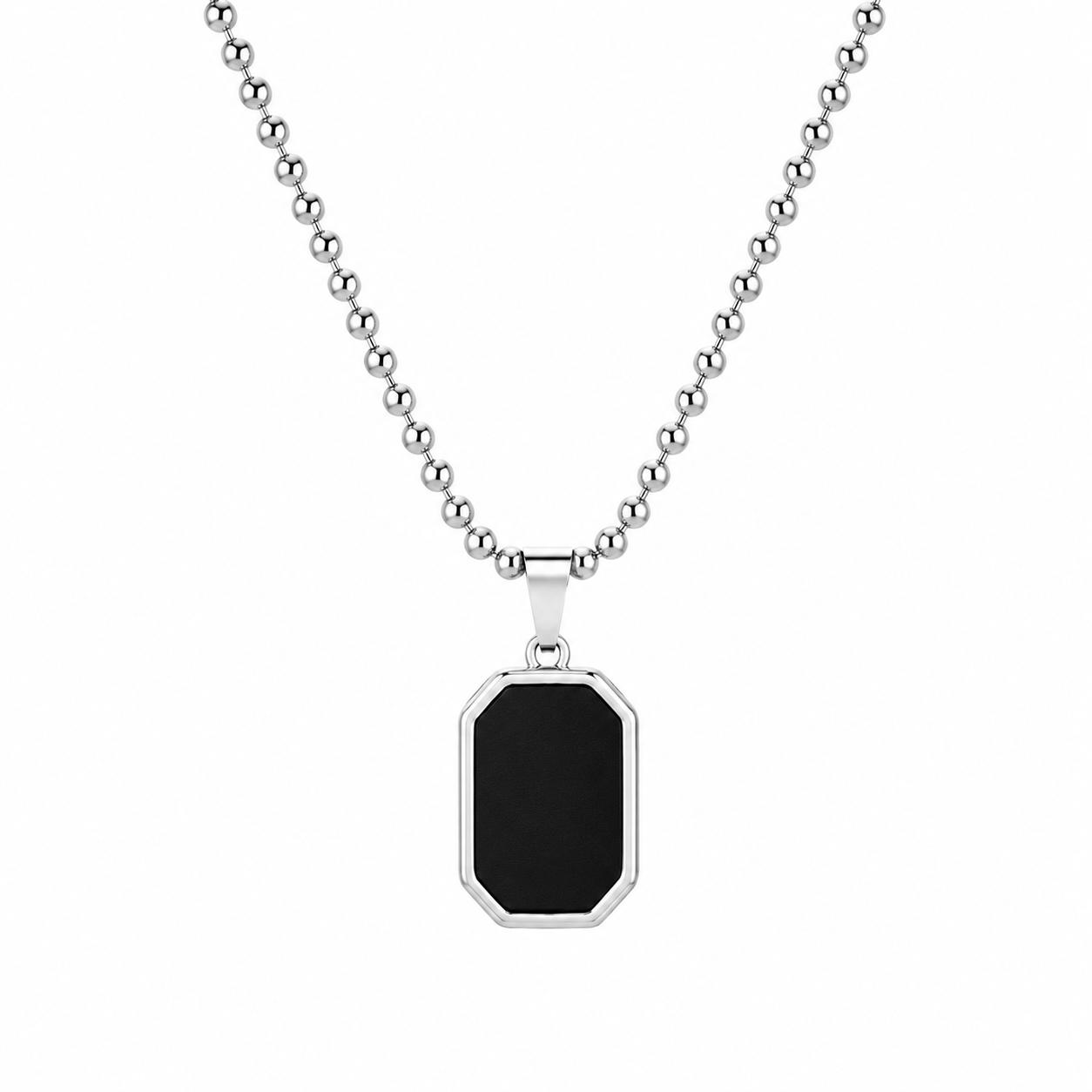 Onyx Geometric Pendant – Modern Edge Collection