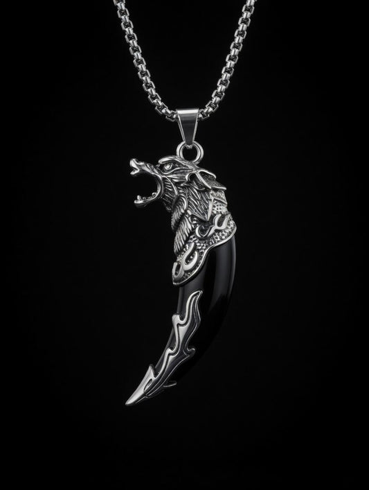 The Arctic Wolf | Savage Ivory Pendant