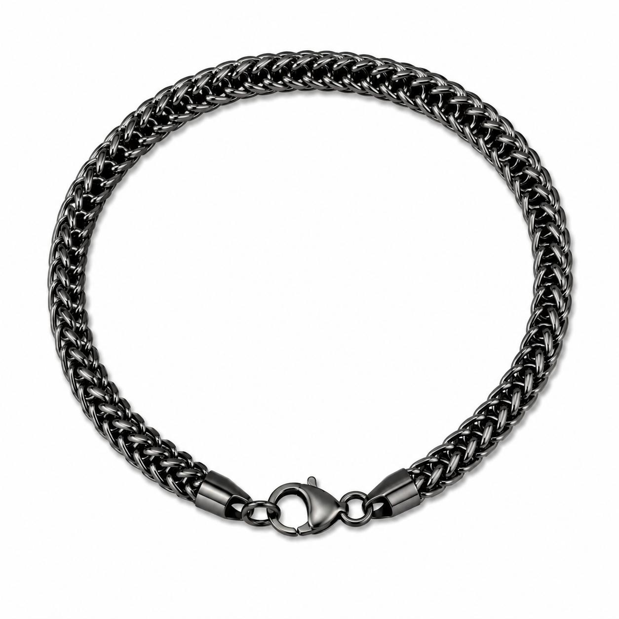 Midnight Link Bracelet – Stealth Stainless Steel