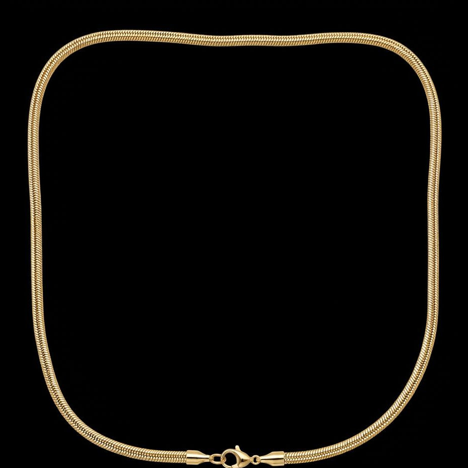 The Silk Gold Chain – Premium Herringbone Necklace