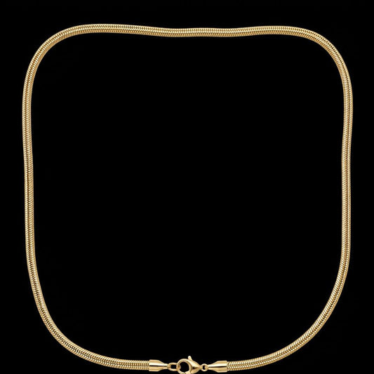 The Silk Gold Chain – Premium Herringbone Necklace