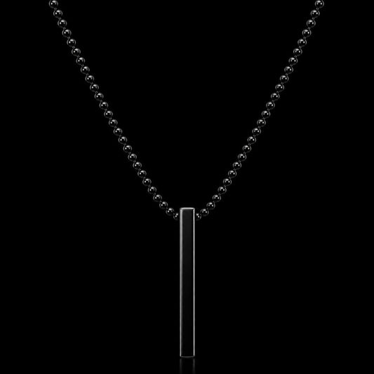 Minimalist Vertical Bar Pendant – Essential Necklace
