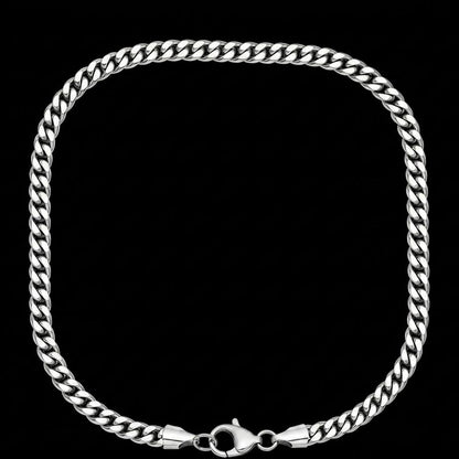 Classic Cuban Link Chain – Premium Silver Finish