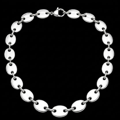 Elite Double-Link Texture Bracelet – Premium Silver Finish