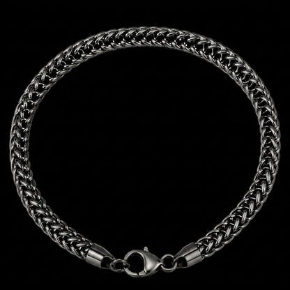 Midnight Link Bracelet – Stealth Stainless Steel