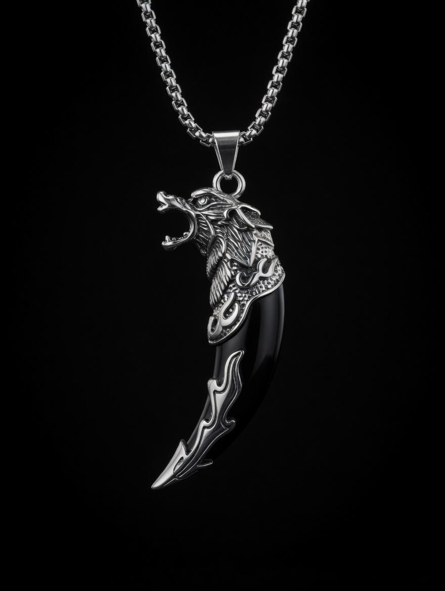 The Arctic Wolf | Savage Ivory Pendant