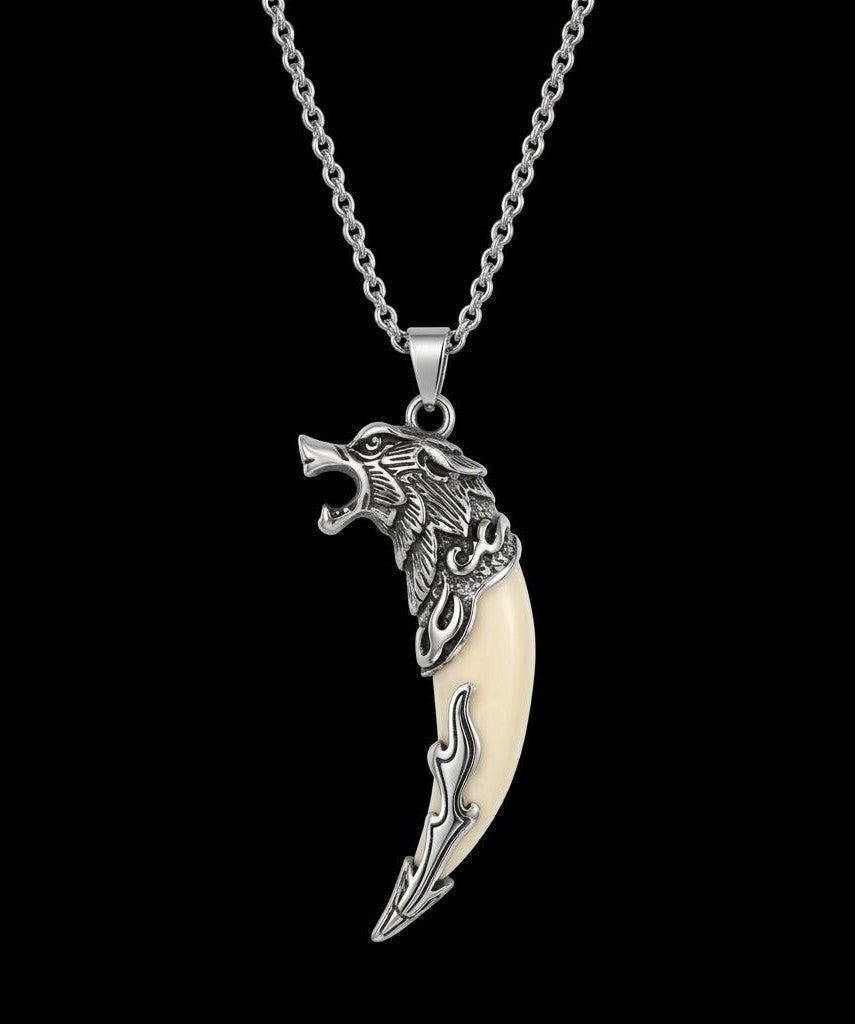 The Arctic Wolf | Savage Ivory Pendant