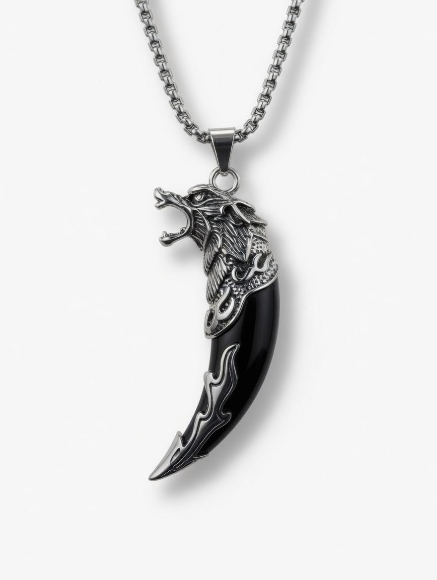 The Arctic Wolf | Savage Ivory Pendant