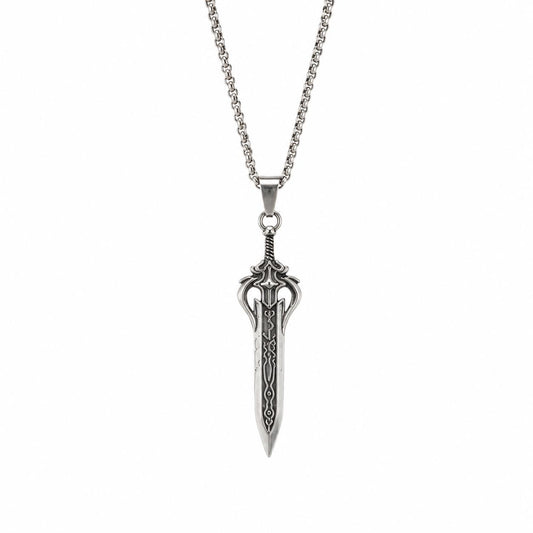 Khanjar-e-Wafa Pendant – Premium Silver Sword Necklace