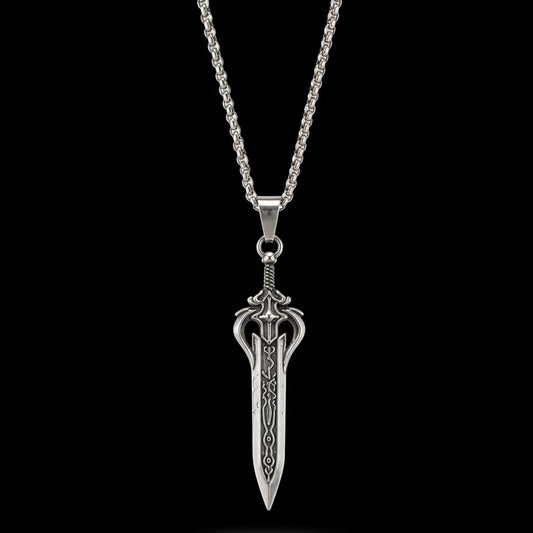 Khanjar-e-Wafa Pendant – Premium Silver Sword Necklace